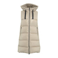 Gilet trapuntato in piuma d'oca #beige