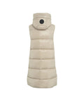 Gilet trapuntato in piuma d'oca #beige