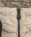 Gilet trapuntato in piuma d'oca #beige