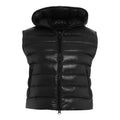 Gilet trapuntato in eco piuma #nero