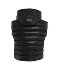 Gilet trapuntato in eco piuma #nero