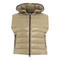 Gilet trapuntato in eco piuma #beige