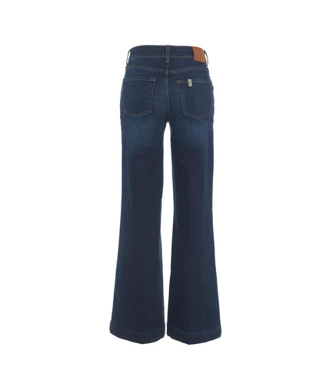 Jeans flare stretch #blu