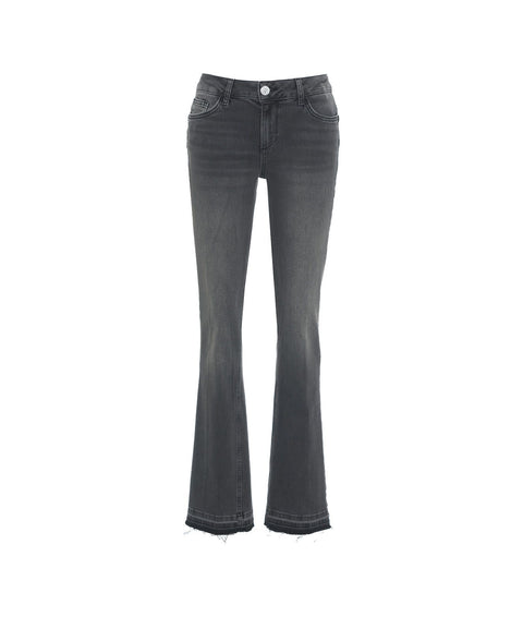 Jeans svasati bottom-up #grigio