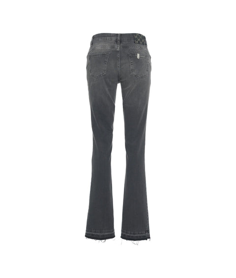 Jeans svasati bottom-up #grigio