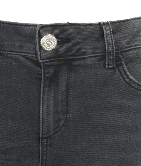 Jeans svasati bottom-up #grigio