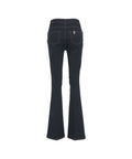 Jeans flare a vita alta 'Beat' #blu