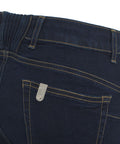 Straight cropped jeans #blu