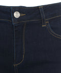 Straight cropped jeans #blu