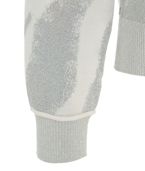 Maglione in lurex #bianco