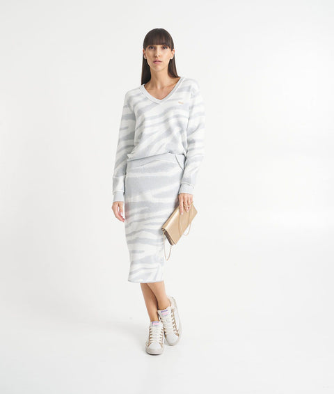 Maglione in lurex #bianco