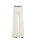 Pantaloni in maglia con coulisse #bianco