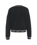 Maglione in maglia con dettagli logo #nero