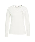 Maglietta maniche lunghe con logo #bianco