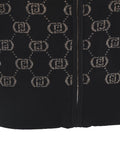 Cardigan con monogramma #nero