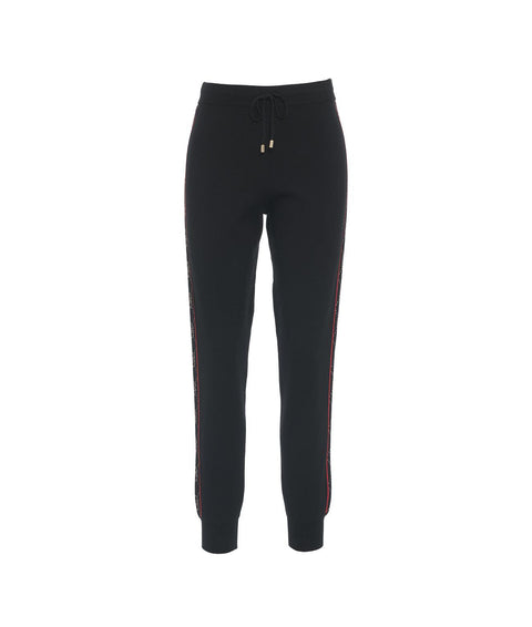 Pantaloni jogging a maglia #nero