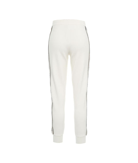 Joggers in maglia #bianco