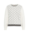 Maglione con monogramma #bianco