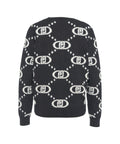 Maglia monogram jacquard #nero