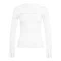 Pullover a maglia con dettaglio a trecce #bianco