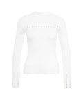 Pullover a maglia con dettaglio a trecce #bianco