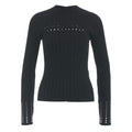 Pullover a maglia con dettaglio a trecce #nero