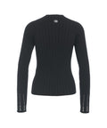 Pullover a maglia con dettaglio a trecce #nero