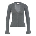 Cardigan in maglia lurex® #grigio