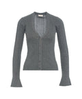 Cardigan in maglia lurex® #grigio