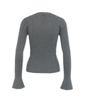 Cardigan in maglia lurex® #grigio