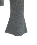 Cardigan in maglia lurex® #grigio