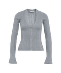 Cardigan in maglia lurex® #grigio