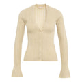 Cardigan in maglia lurex® #oro