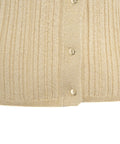 Cardigan in maglia lurex® #oro