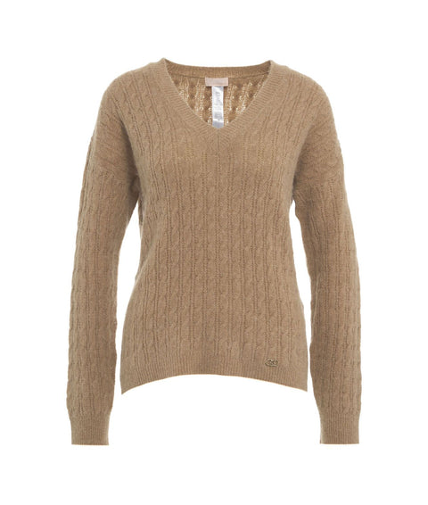 Maglione in misto alpaca #marrone