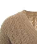 Maglione in misto alpaca #marrone