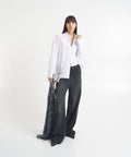 Camicetta oversize con glitter #bianco