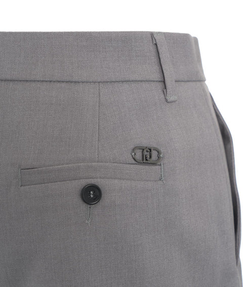 Pantaloncini in twill #grigio