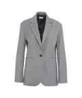 Blazer monopetto in twill #grigio