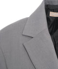 Blazer monopetto in twill #grigio