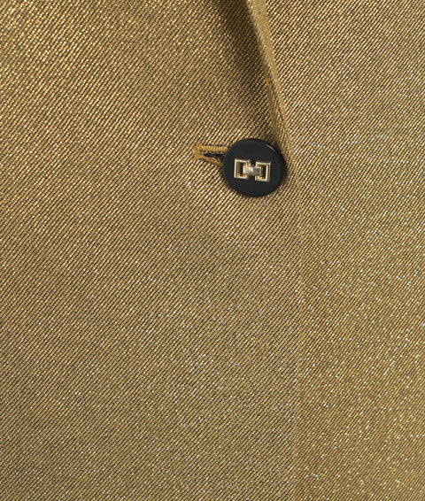 Blazer monopetto in lurex® #oro