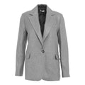 Blazer monopetto in lurex® #argento