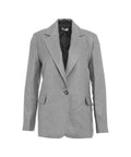 Blazer monopetto in lurex® #argento