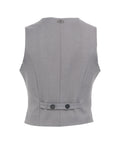 Gilet in twill #grigio