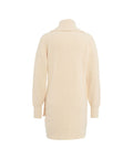 Abito in maglia con zip #beige