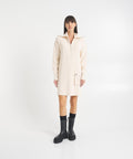 Abito in maglia con zip #beige