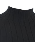 Top in maglia con dettaglio a trecce #nero