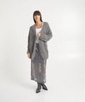 Cardigan in misto alpaca #grigio