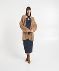 Cardigan in misto alpaca #marrone