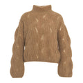 Maglia in misto alpaca #marrone